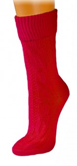 Mi-chaussettes traditionnelles rouge