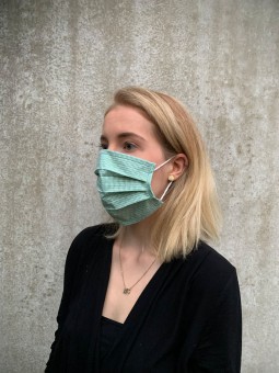 Mouth and nose mask Evie green