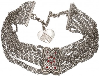 Traditionele armband Margot antiek zilver