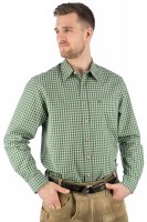 Voorvertoning: Traditioneel shirt Bertl groen-beige