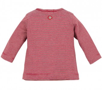 T-Shirt striped red-white