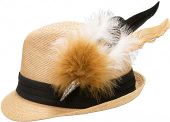 Trachten Straw Hat, Natural Colour