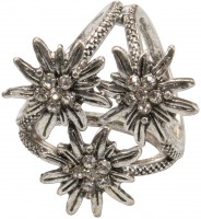 Voorvertoning: Lakenhouder edelweiss antiek zilver