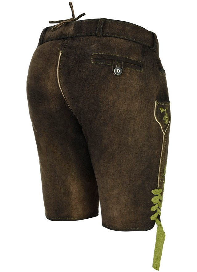 Podgląd: Skórzane spodnie kasztanowe Degenhart
