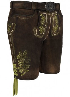 Skórzane spodnie kasztanowe Degenhart