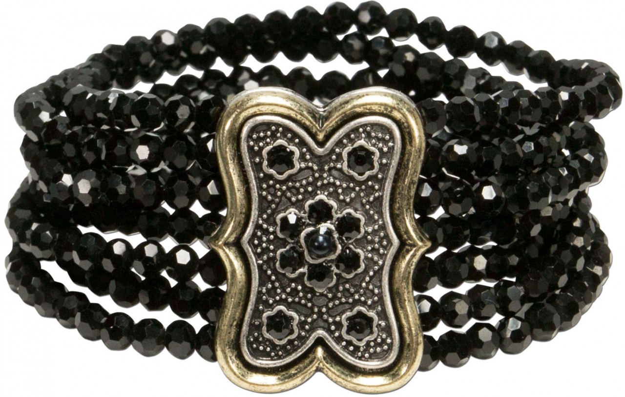 Traditional Pearl Bracelet Lorelei, Black