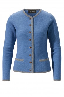 Traditionele sweater Caro blauw