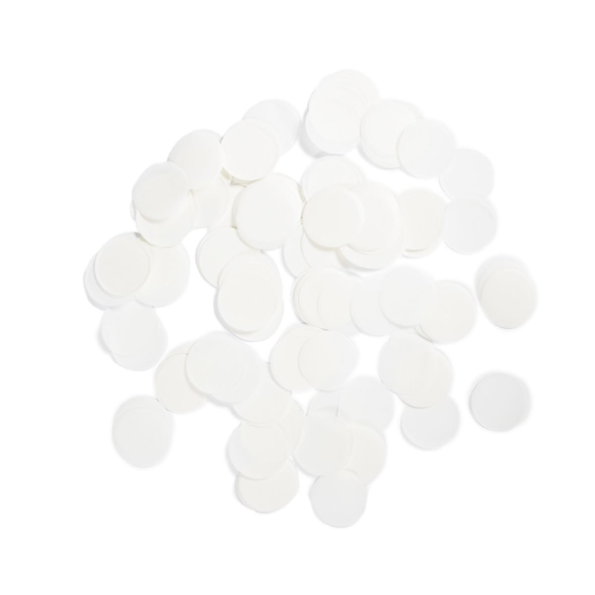White confetti