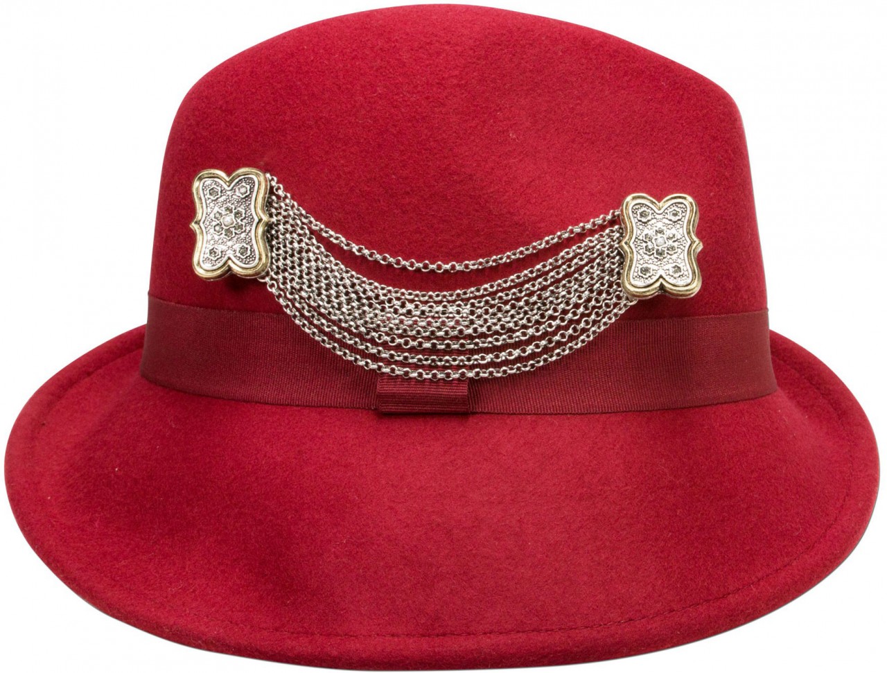 Traditional Skewed Hat Sarah red