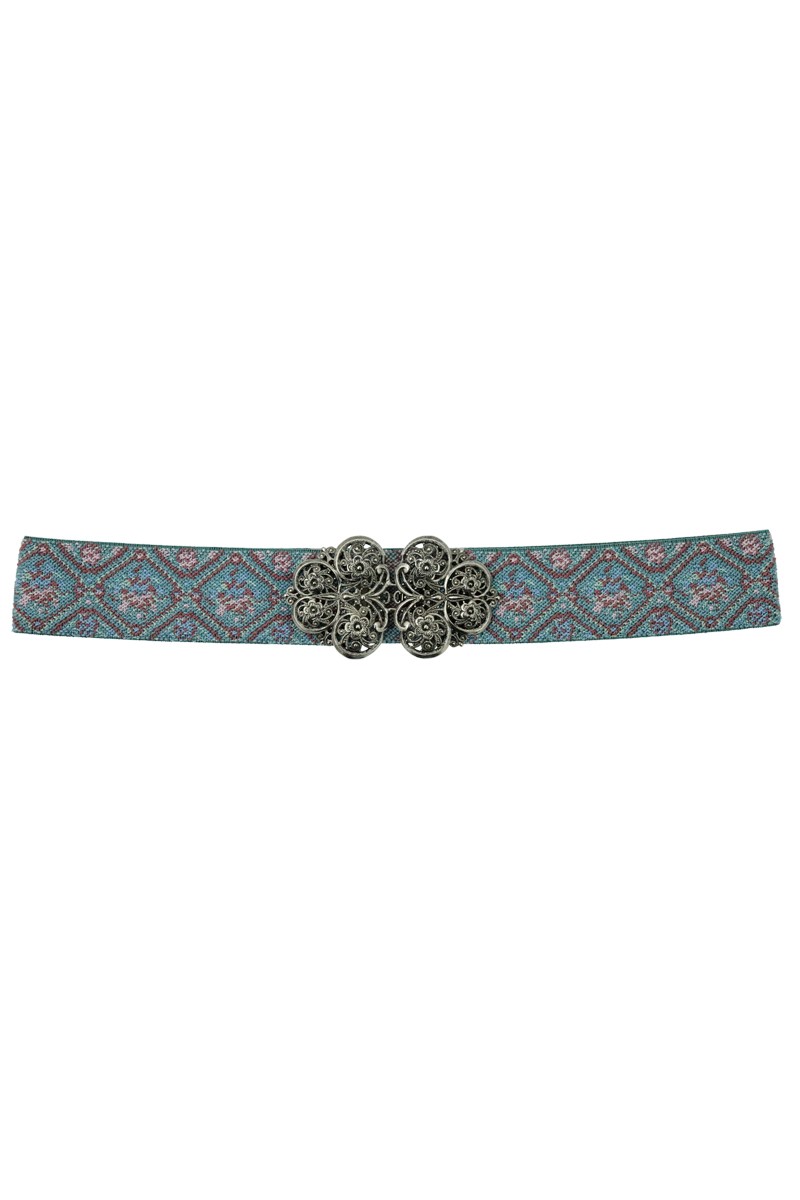 Traditional belt Isa blue silver