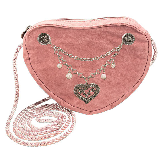 Herztasche Charivari Strass-Herz rosé