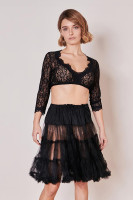 Voorvertoning: Petticoat in zwart 60cm