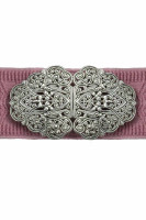 Voorvertoning: Traditionele gordel Sara antiek roze zilver
