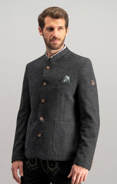Traditional jacket Wolfgang anthracite | Dirndl.com