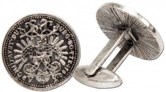 Oude munten manchetknopen