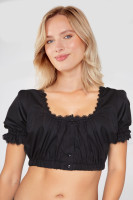 Voorvertoning: Dirndl blouse altviool zwart