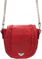 Vorschau: Trachtentasche Satteltasche Kunstleder rot