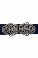 Preview: Traditional belt Malin blue silver