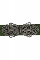 Preview: Traditional belt Malin green silver
