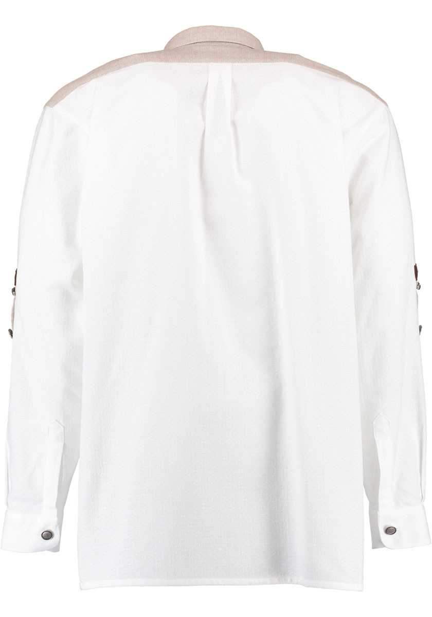 Voorvertoning: Traditioneel shirt Nils wit