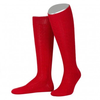Traditional Knee Socks in red