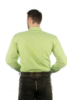 Traditional Shirt Bertl light green-chequered
