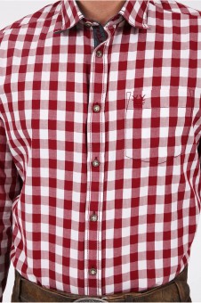 Chemise traditionnel Armin rouge
