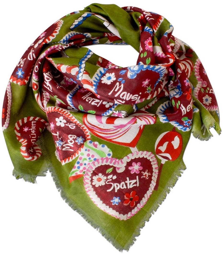 Traditional Scarf Sweet Temptation, Green