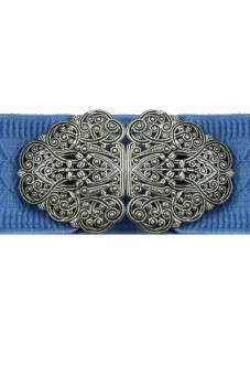Traditional Belt Sara blue silver
