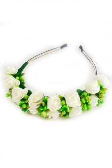 Headband Laure white