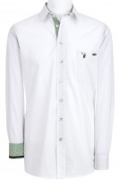Preview: Herrenhemd Askot weiß-grün