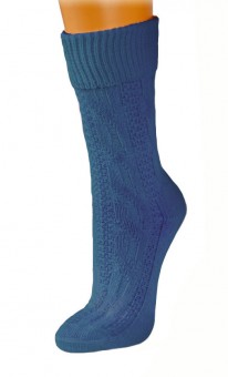Mi-chaussettes traditionnelles bleu